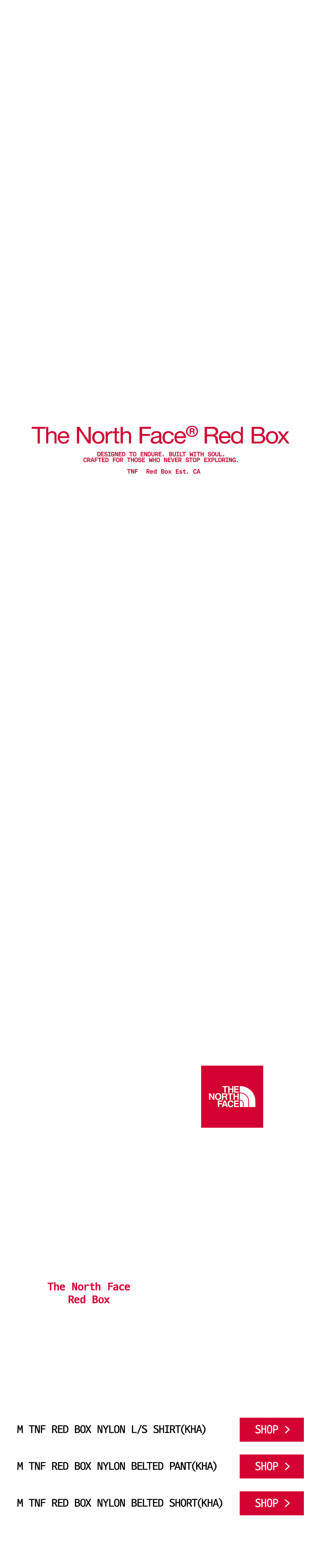 THE NORTH FACE RED BOX