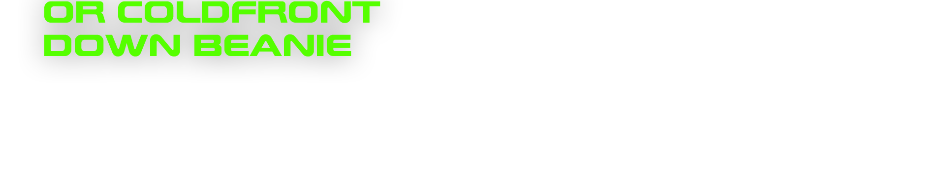 OUTDOOR RESEARCH ITEM