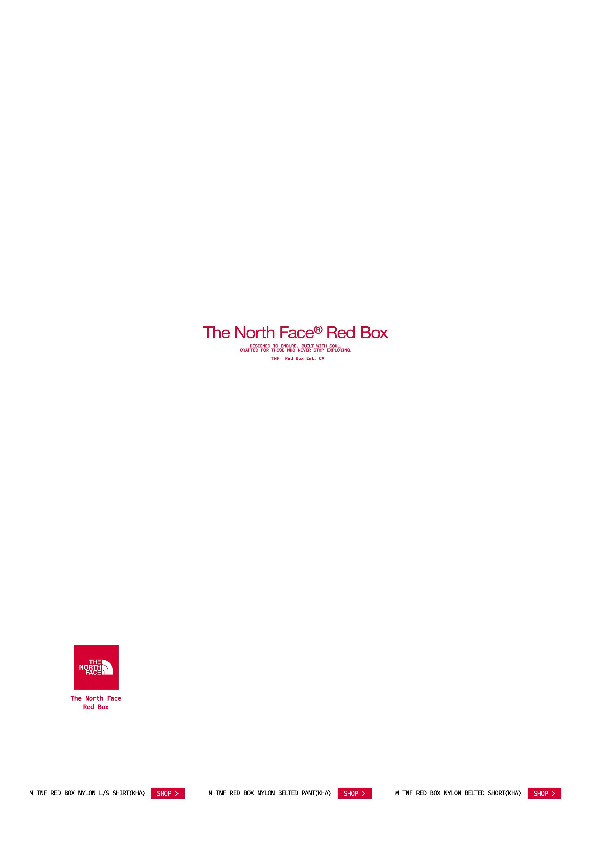 THE NORTH FACE RED BOX