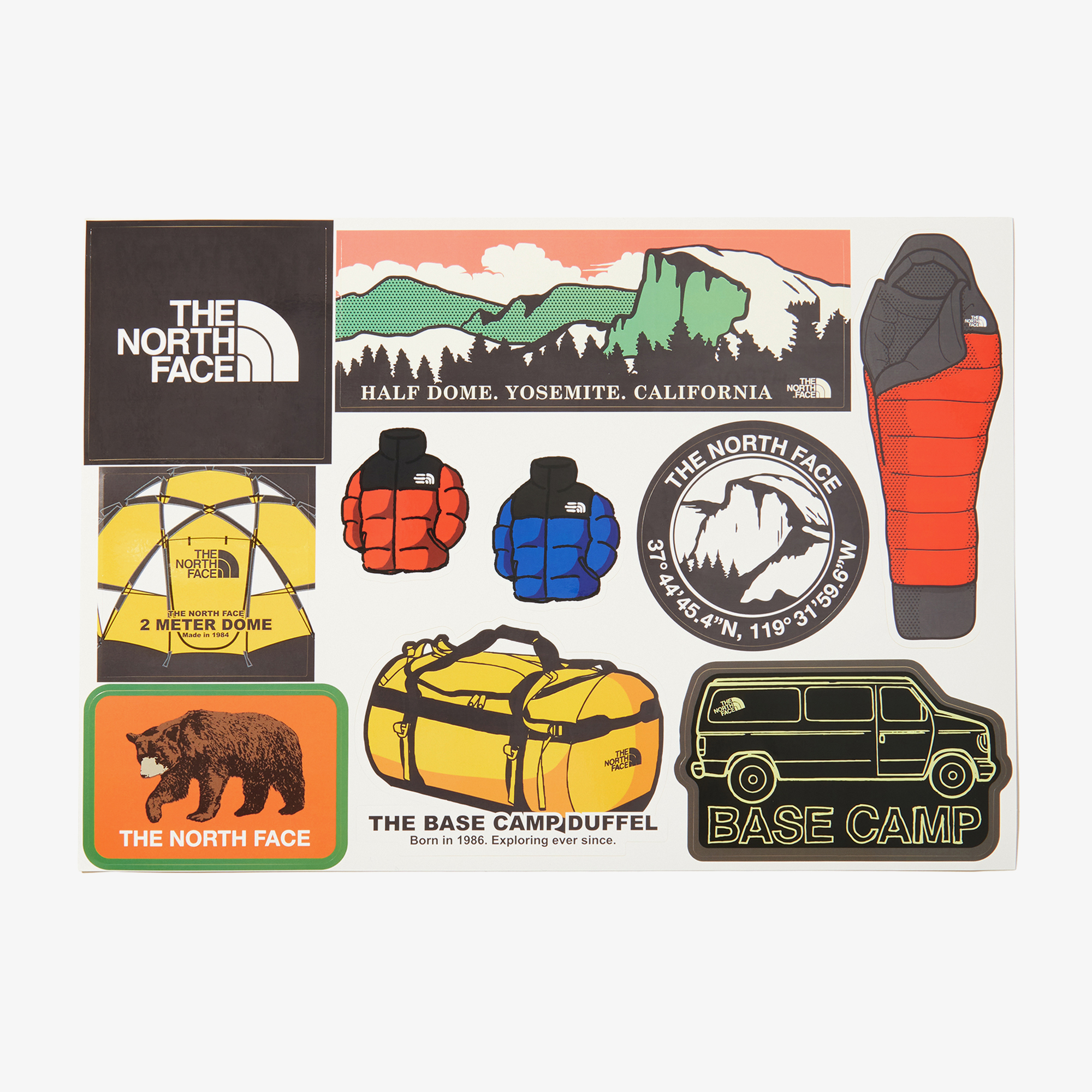 TNF CAMP STICKER