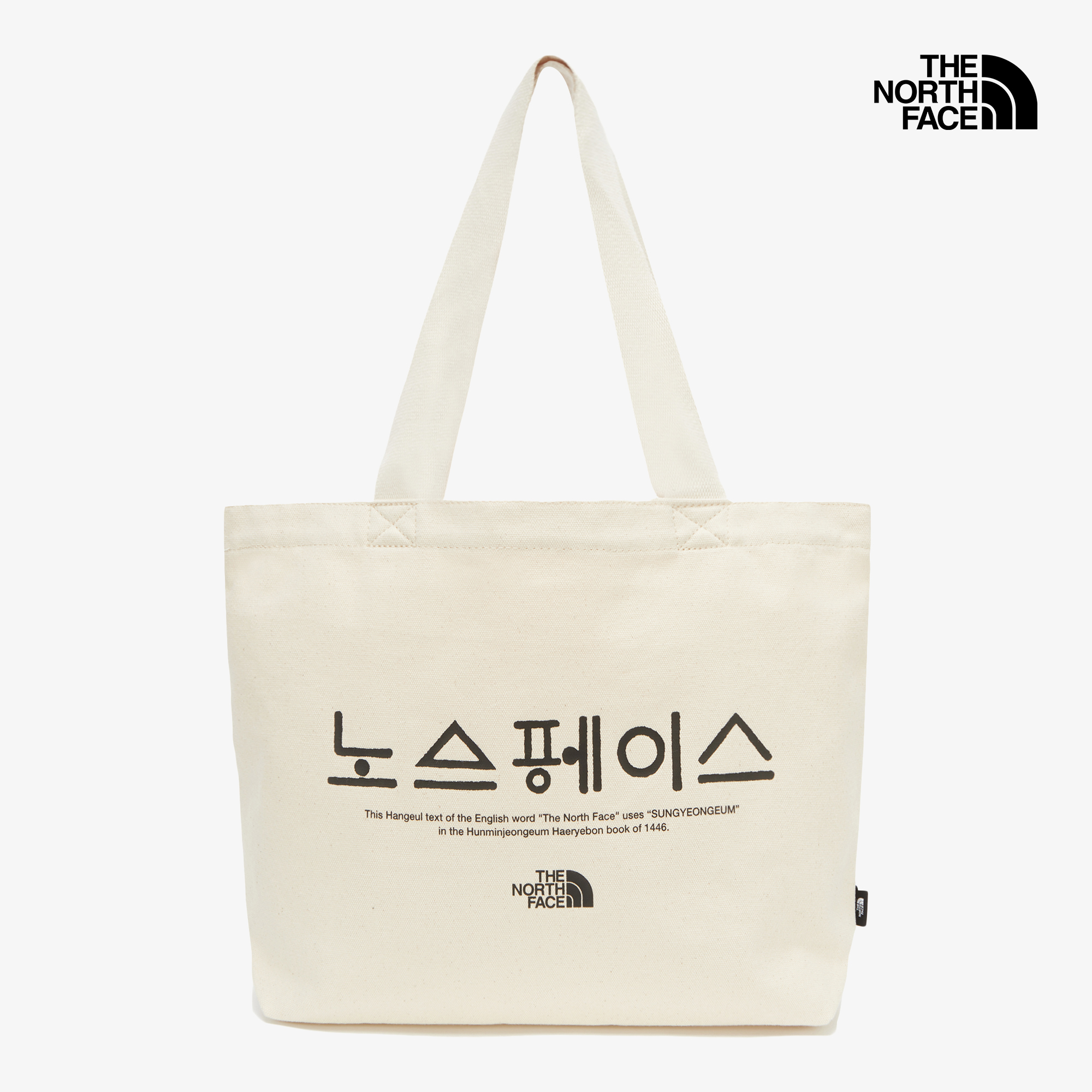 TNF COTTON TOTE L_HANGEUL