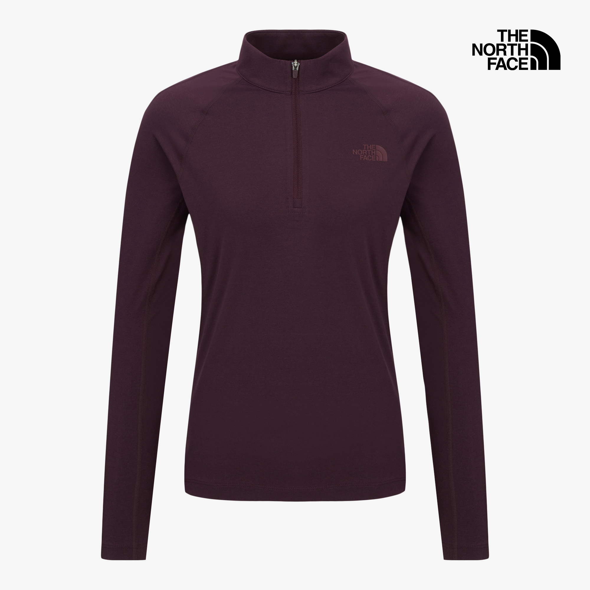 W'S RISCO L/S ZIP TEE