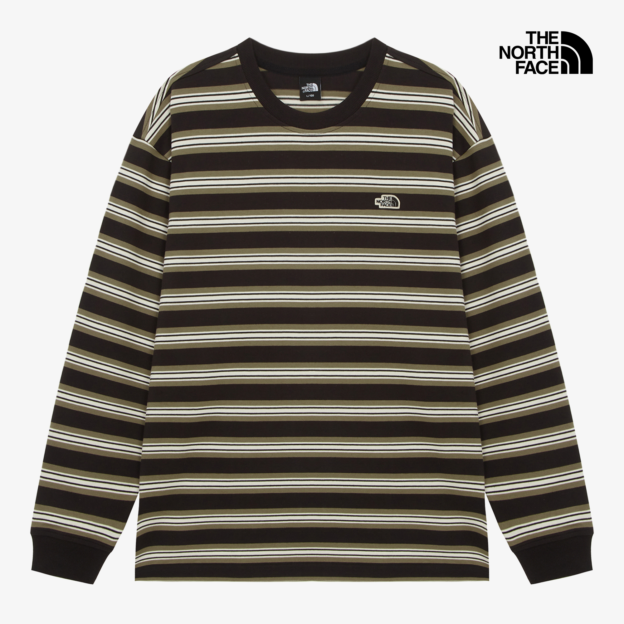 M'S EASYON STRIPE L/S R/TEE