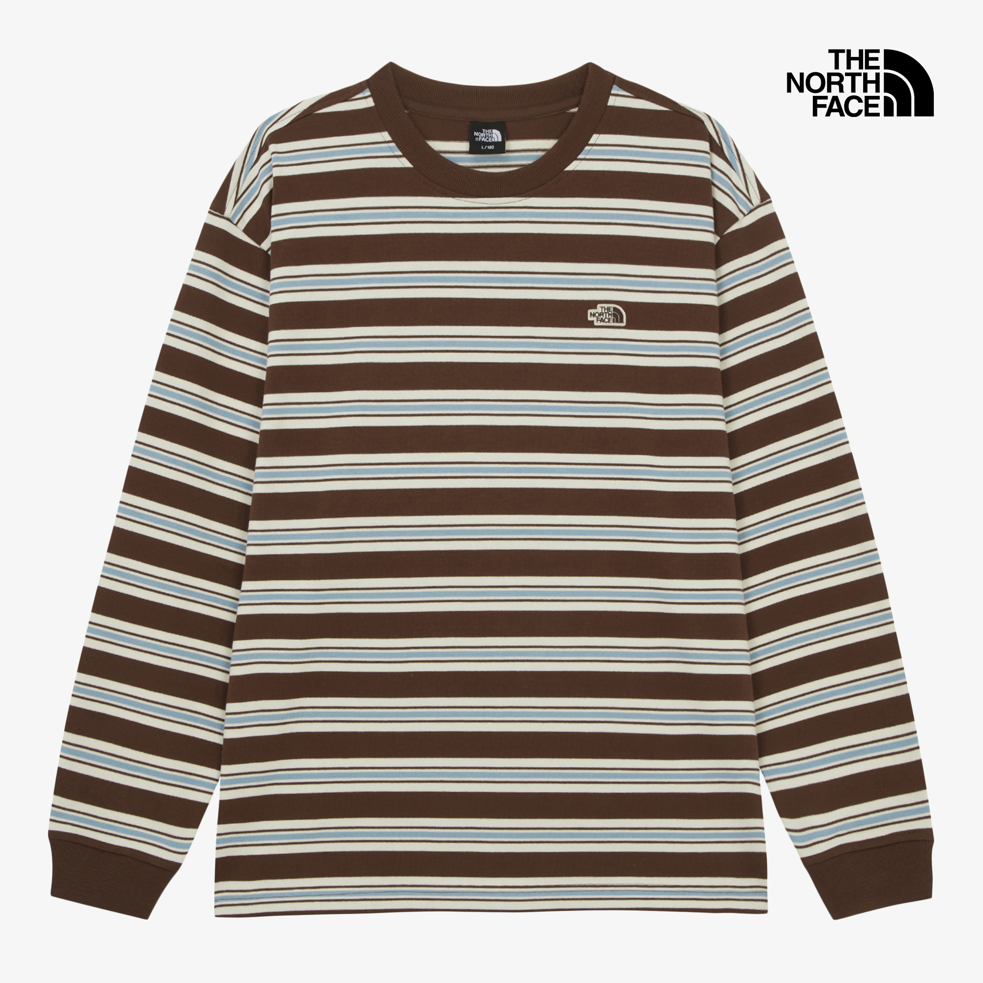 M'S EASYON STRIPE L/S R/TEE