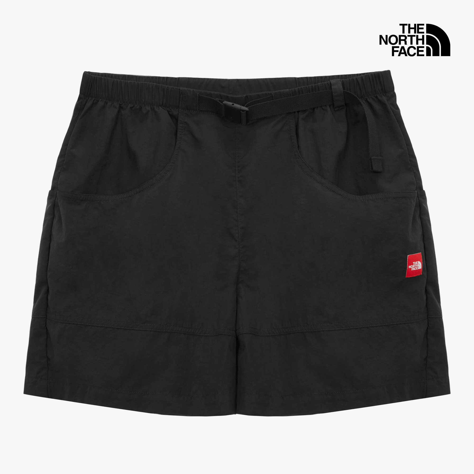 M TNF RED BOX NYLON BELTED SHORT