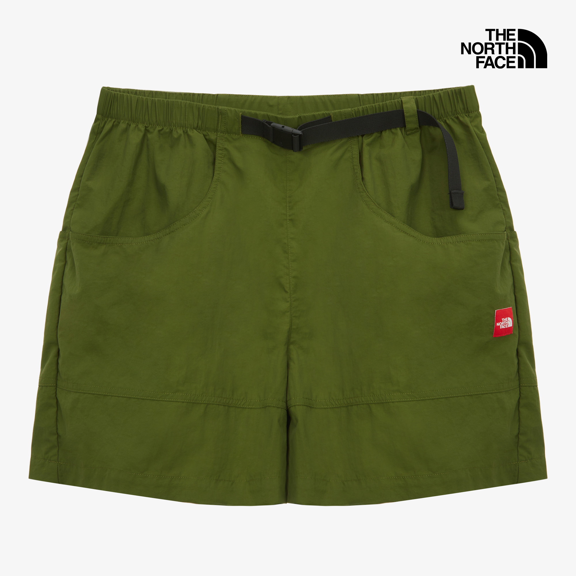 M TNF RED BOX NYLON BELTED SHORT