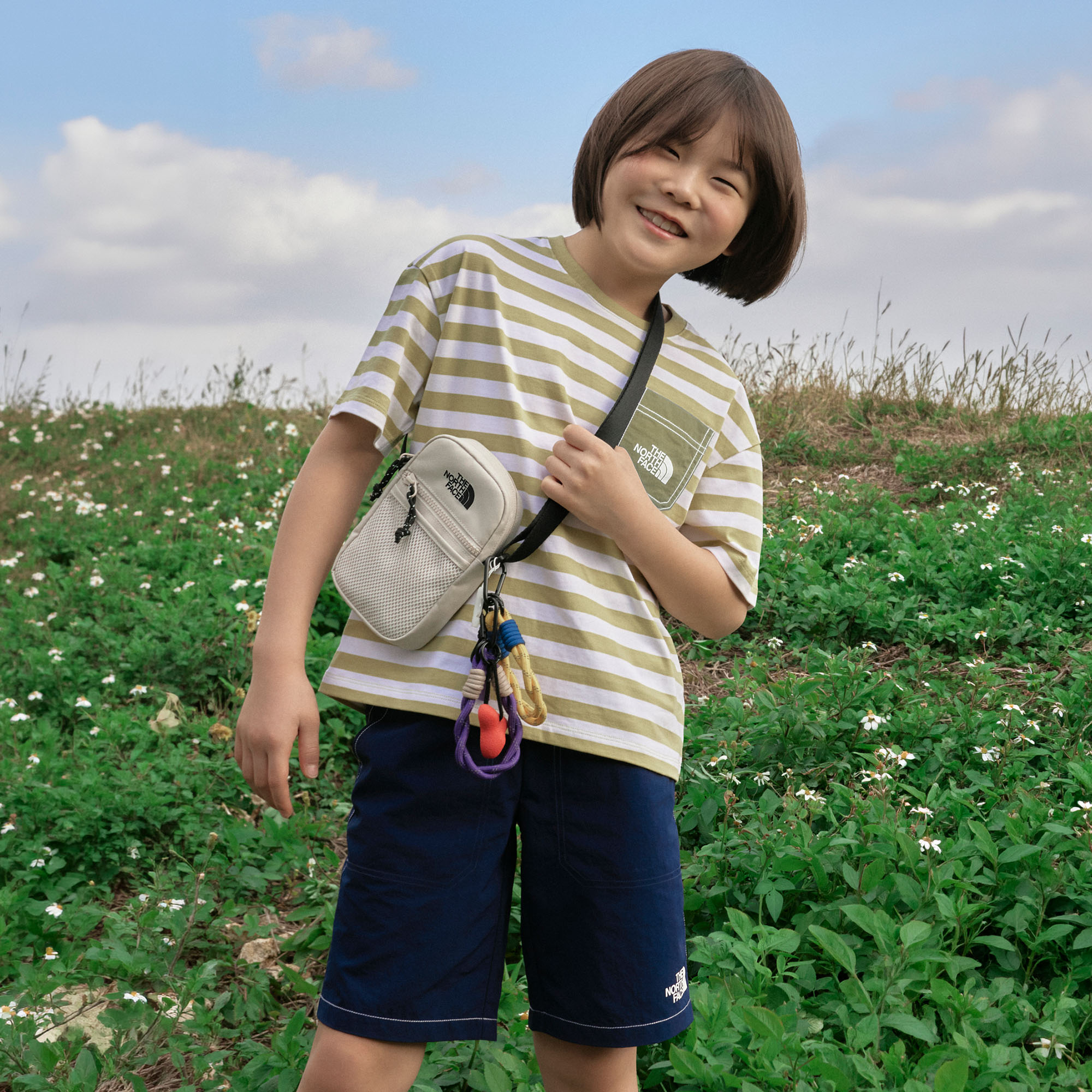 K'S PLAYON STRIPE CREW SET