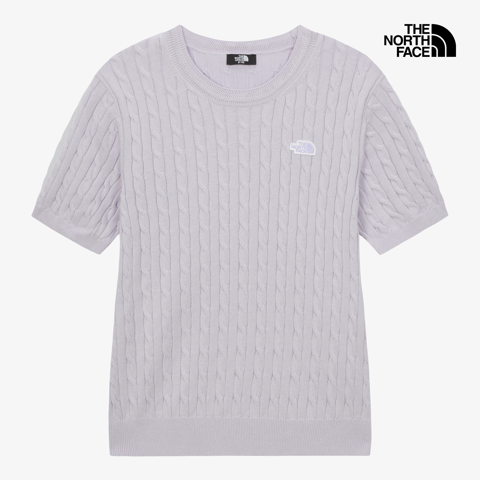 W'S CABLE S/S SWEATER