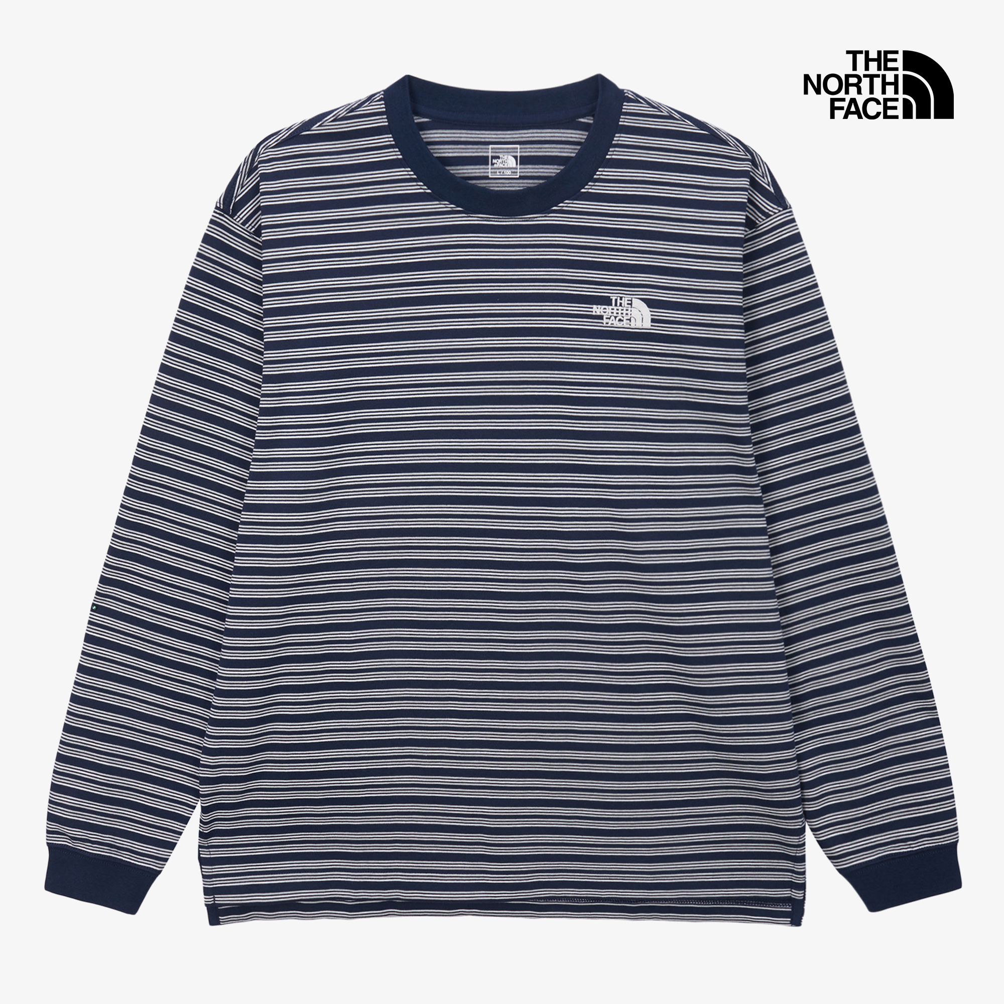 M'S OVERPECK STRIPE L/S R/TEE