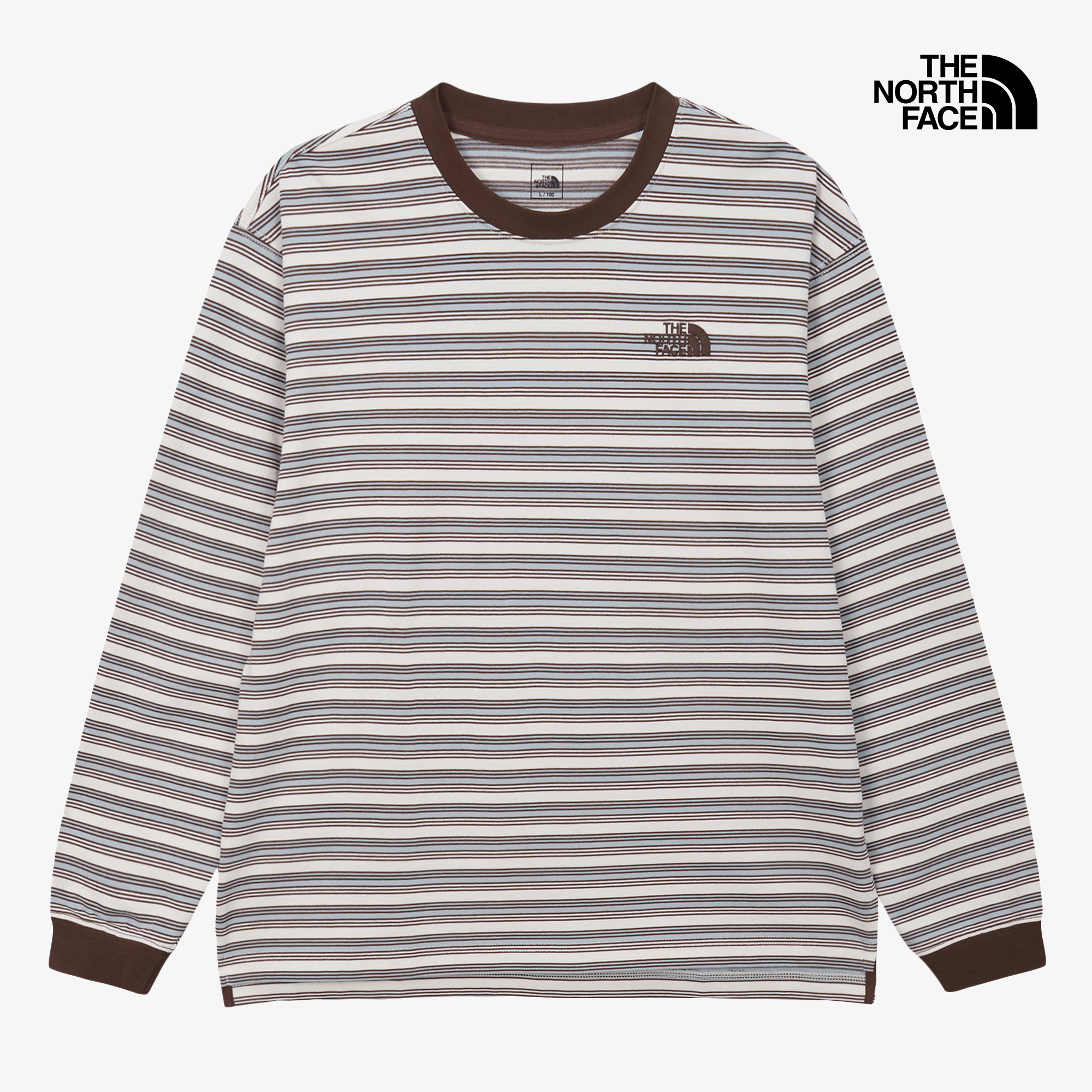 M'S OVERPECK STRIPE L/S R/TEE