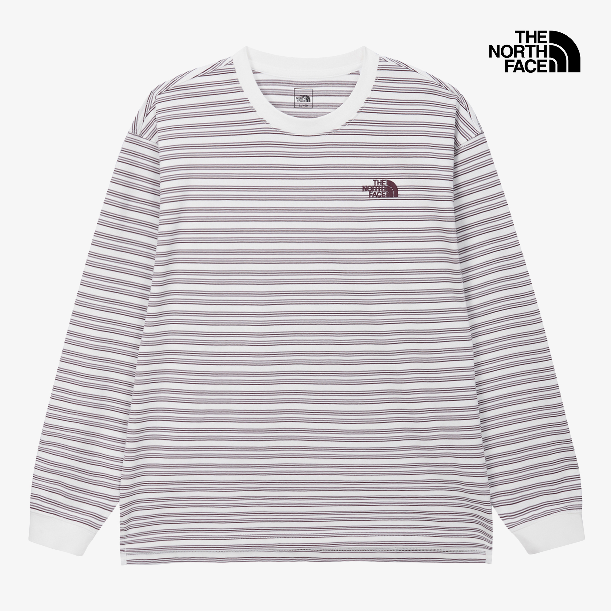 M'S OVERPECK STRIPE L/S R/TEE