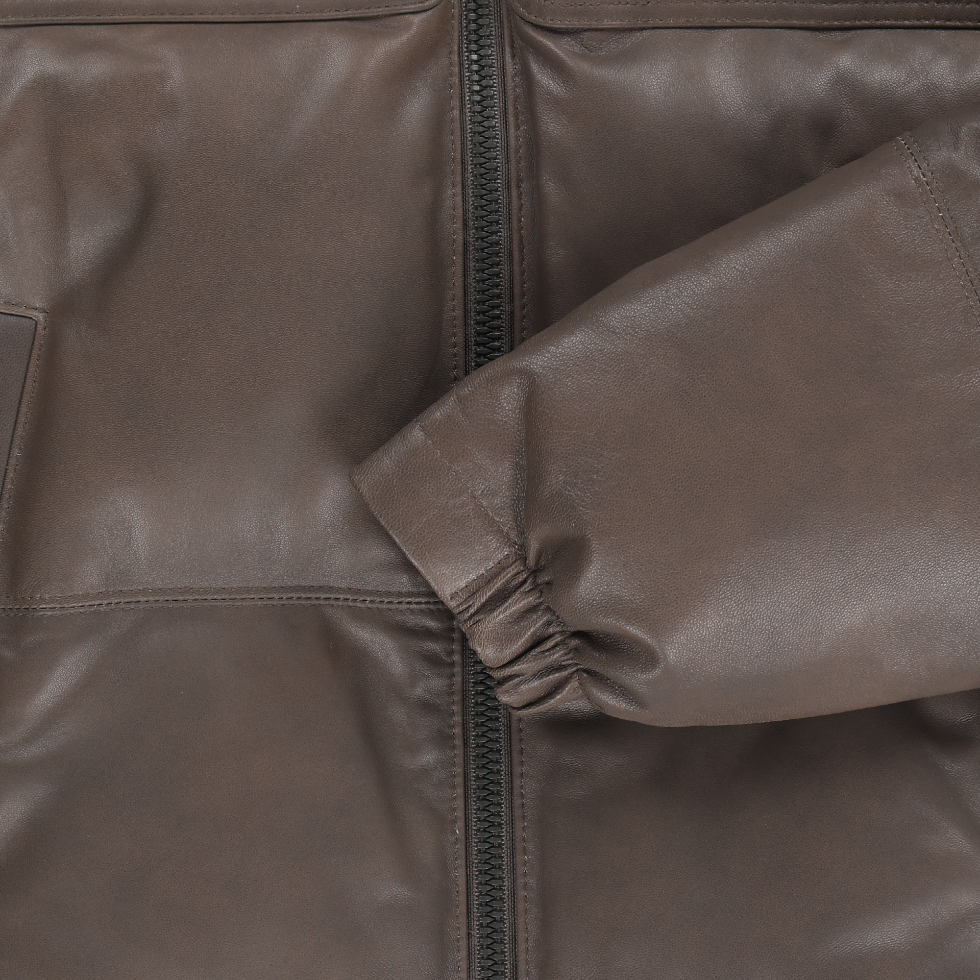 W'S LEATHER NUPTSE JACKET (RDS)