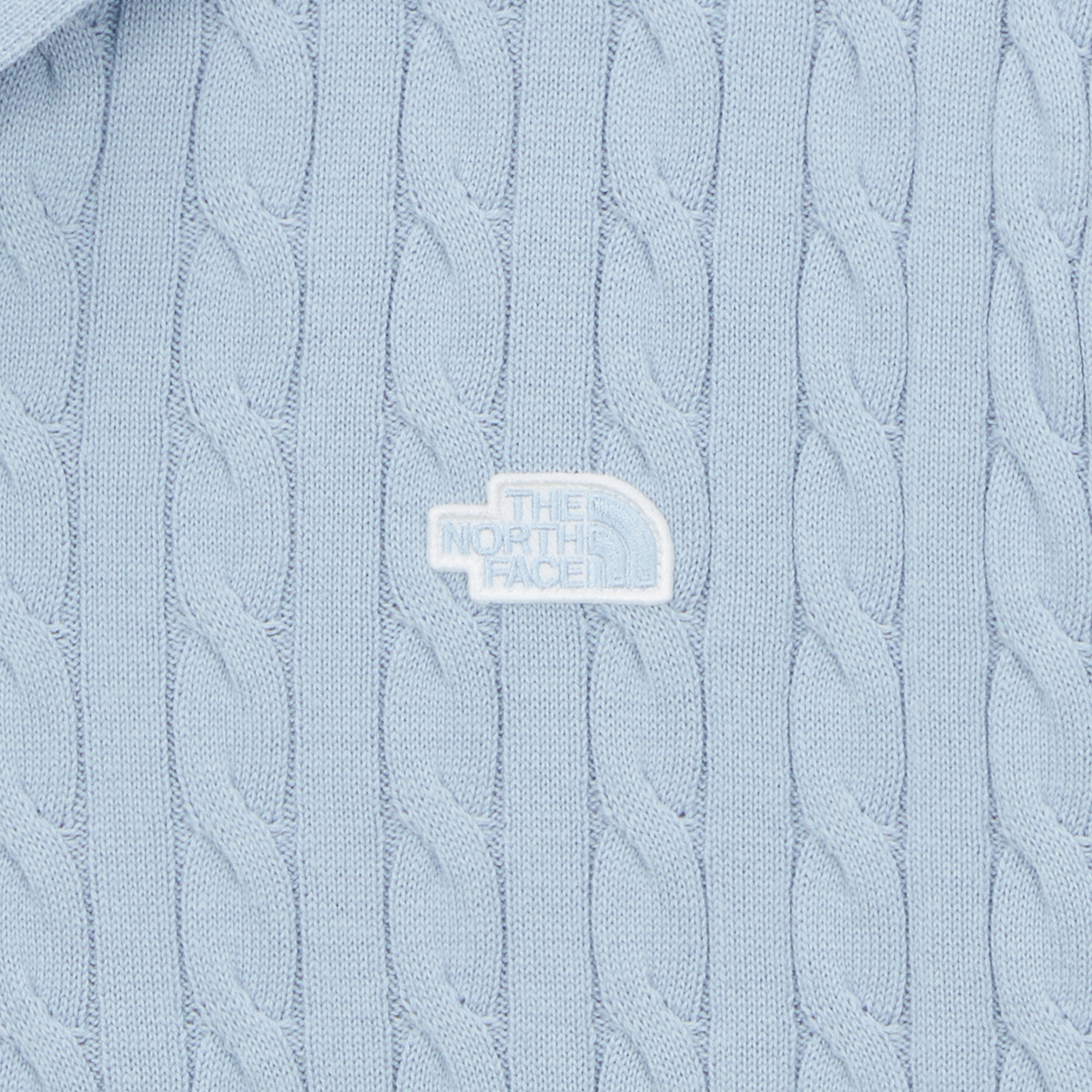 M'S CABLE S/S POLO SWEATER